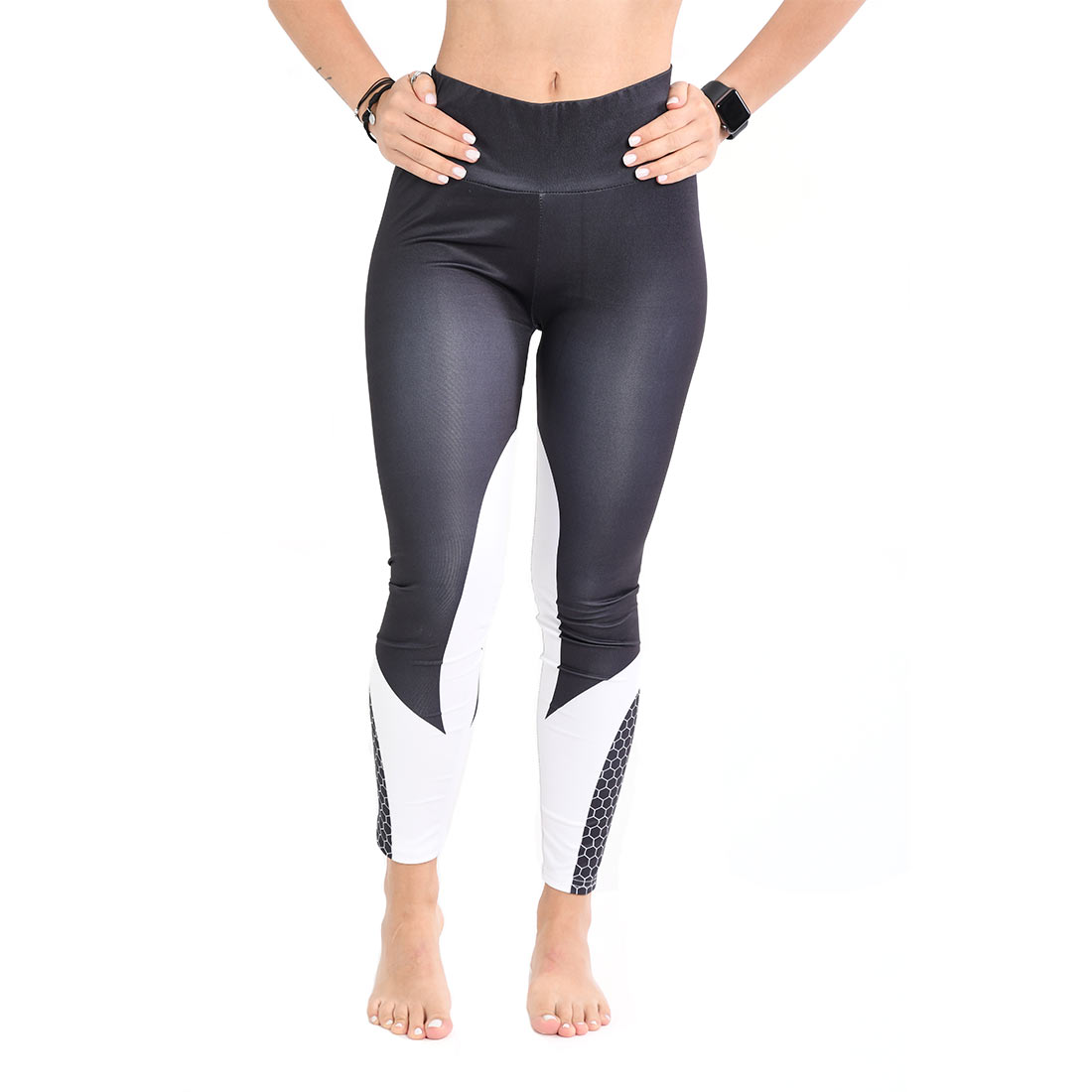 Xersion Womens Black White Activewear Sportswear Leggings Size L Size L -  $11 - From LimenDime